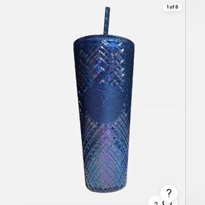 BNWT Starbucks Iridescent Jeweled Blue Holiday 2022 Tumbler